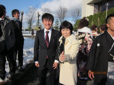 鯖江高校陸上部出身窪田忍君とリフォーム母さんです!